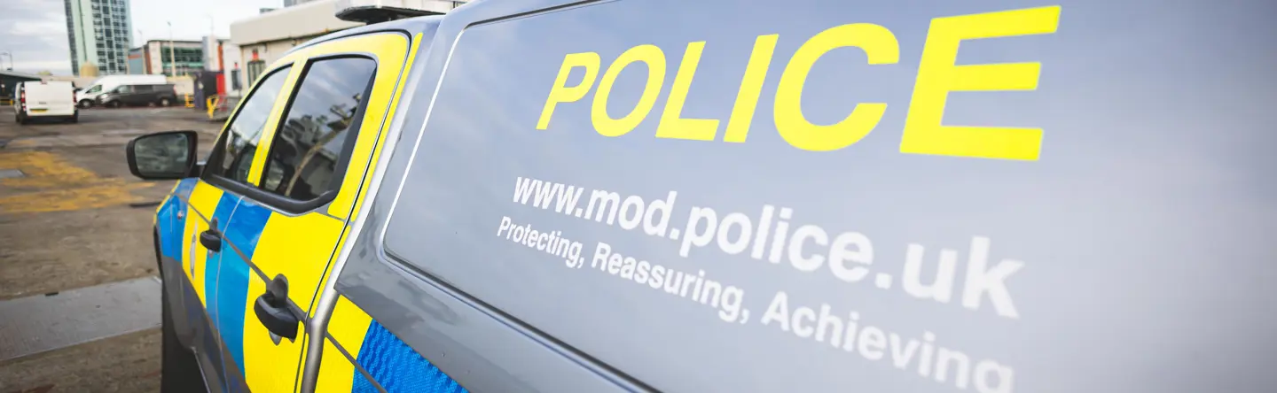 Ministry of Defence Police car